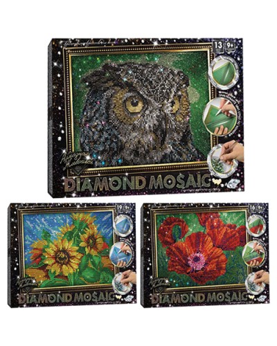 Набір для творчості «Алмазна живопис. DIAMOND MOSAIC», малий, ТМ Данко Тойс