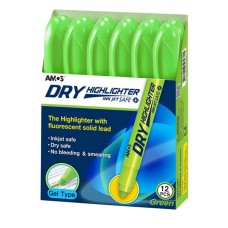 Маркер текстовий сухий зелений, ТМ Amos