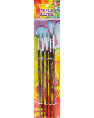Набір пензликів поні, 5 шт.