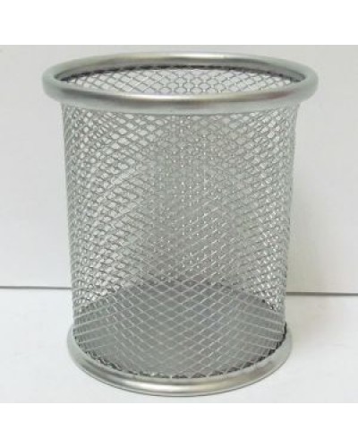 Підставка для ручок «Сітка» 9,8х8 см металева срібна, J. Otten