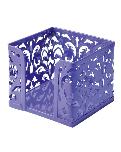 Бокс для паперів «Barocco» 80х100х100мм металевий, фіолетовий, TM Buromax