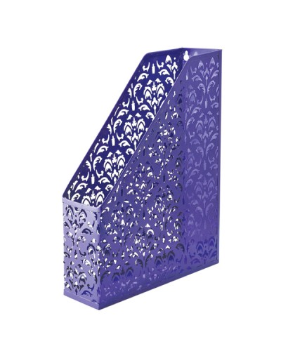 Лоток вертикальний «Barocco» 338х248х70 мм на 1 відділення металевий, фіолетовий, ТМ Buromax