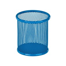 Підставка для ручок кругла 90х90х100 мм металева синя, ТМ ZiBi