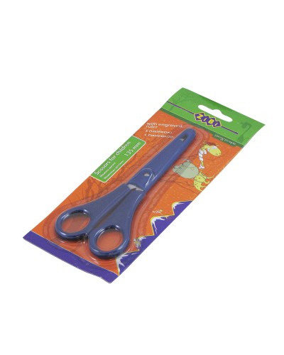 Ножиці дитячі 13,5 см в чохлі сині, TM ZiBi