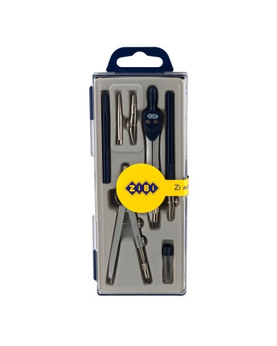 Готовальня із 7 предметів, темно-синя, ТМ ZiBi