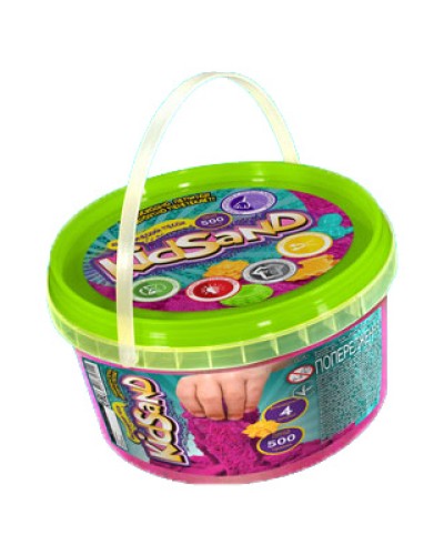 Кінетичний пісок «KidSand», в асортименті, у банці 500 мл, ТМ Данко Тойс