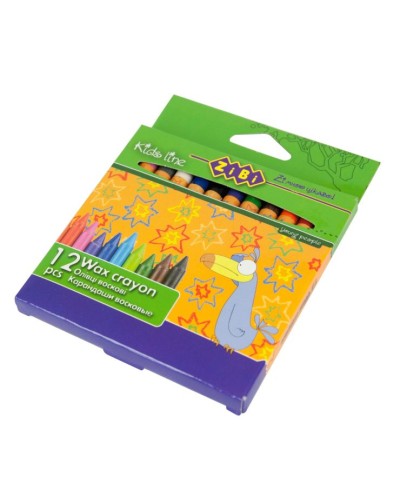 Олівці воскові на 12 кольорів, ТМ Zibi