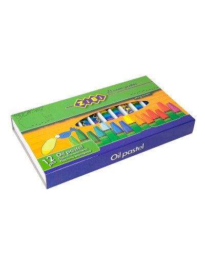 Пастель масляна на 12 кольорів, TM Zibi