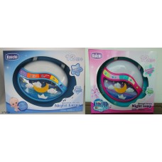 Нічник музичний на батарейці, світиться, в асортименті, в коробці 37х8х28 см