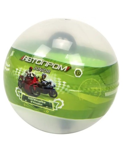 Мотоцикл металевий, у колбі 9 см, 36 шт. у дисплей боксі 40х30х28,5 см, Автопром