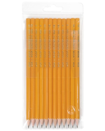 Набір графітних олівців з 10 шт 2Н-3В, ТМ Koh-i-Noor