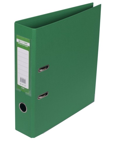 Папка-реєстратор «ELITE» А4 двостороння збірна зелена 70 мм PP, ТМ JOBMAX