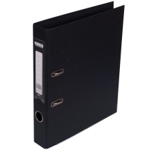 Папка-реєстратор «ELITЕ» А4 двостороння збірна 50 мм PP чорна ТМ JOBMAX