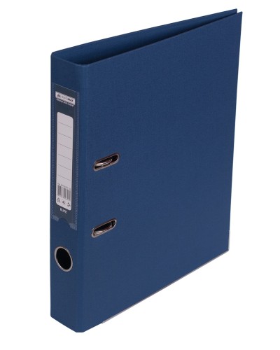Папка-реєстратор «ELITE» А4 двостороння збірна 50 мм PP темно-синя, ТМ JOBMAX