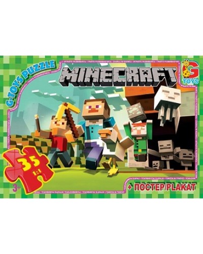 Пазли «Minecraft» на 35 елементів, ТМ G-Toys