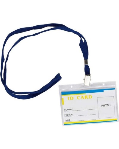 Бейдж-ідентифікатор горизонтальний на шнурку 110х80 мм, TM Buromax