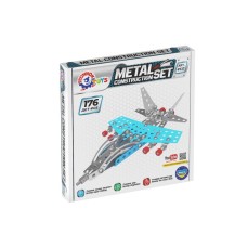 Конструктор металевий «Винищувач» на 176 деталей, у коробці 20,5х16х4 см, ТМ Технок