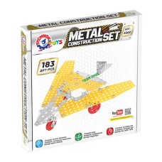 Конструктор металевий «Літак-невидимка» з 183 детлі, у коробці 43х23х19 см, ТМ Технок