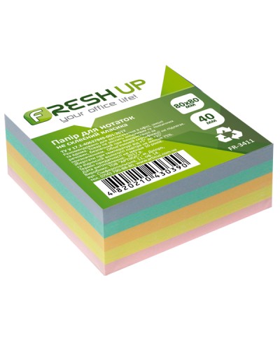 Блок паперу «Класика» не клеєний 80х80 мм на 400 аркушів, ТМ Fresh Up