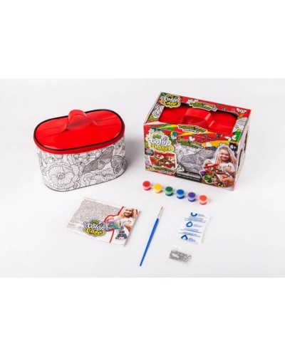Набір для творчості «Косметичка-розмальовка. My Color Case» 19,5х12,5х11 см з пезликом та фарбами, у коробці 21х14х12 см, ТМ Данко Тойс