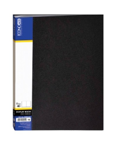 Папка пластикова А4 з 40 файлами чорна, ТМ Economix