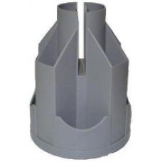 Підставка настільна карусель, обертається на 360°, пластикова, сіра, В21, ТМ Economix