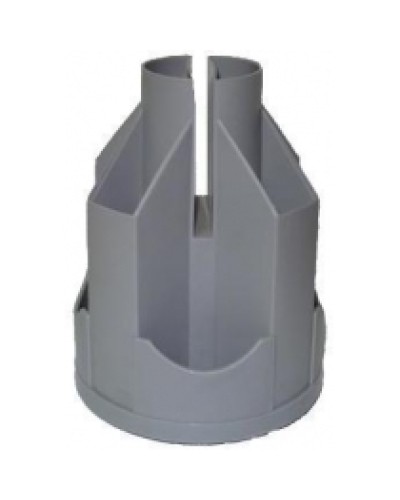 Підставка настільна карусель, обертається на 360°, пластикова, сіра, В21, ТМ Economix