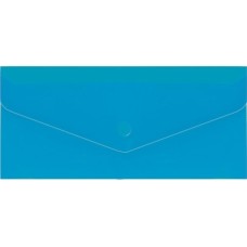 Євроконверт на кнопці Е65 180 мкм фактура «глянець», прозорий, синій, ТМ Economix