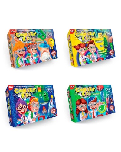 Набір для проведення дослідів «CHEMISTRY KIDS», в асортименті, у коробці 24,5х8,5х22,5 см, ТМ Данко Тойс