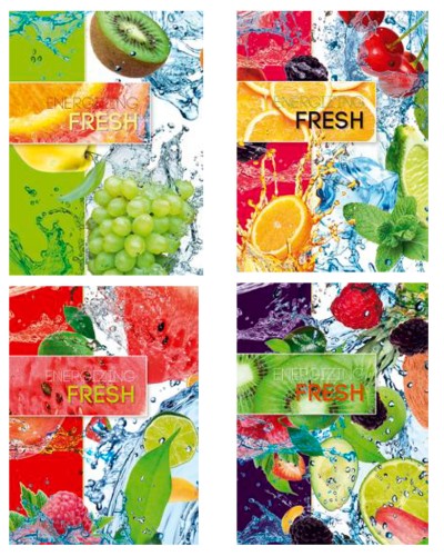 Блокнот «FRESH» А6 на 176 аркушів у клітку з твердою ламінованою обкладинкою, в асортименті, ТМ Рюкзачок