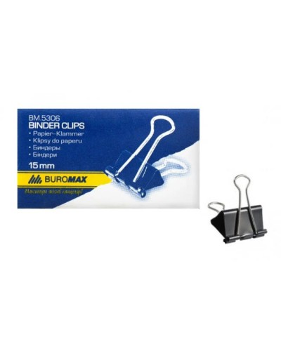 Біндери для паперу 15 мм, 12 шт., JOBMAX