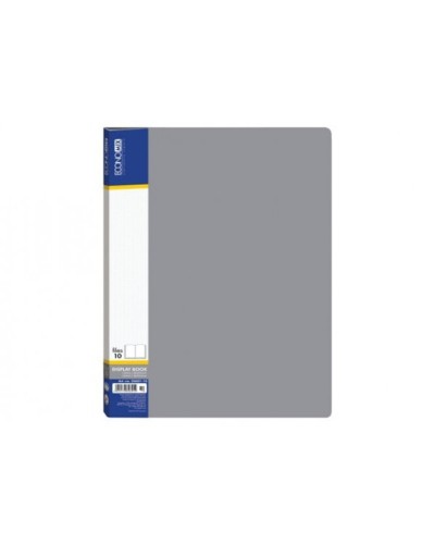 Папка пластикова А4 з 30 файлами сіра, ТМ Economix