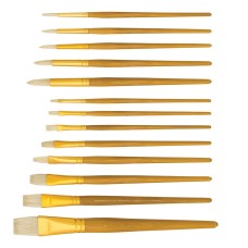 Пензлик художній «Maestro» щетина плаский № 10, ТМ 1 Вересня