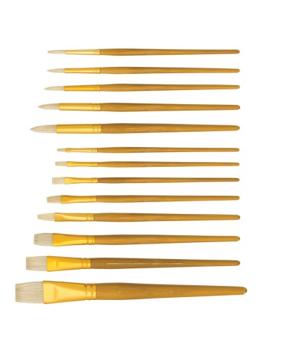 Пензлик художній «Maestro» щетина плаский № 10, ТМ 1 Вересня