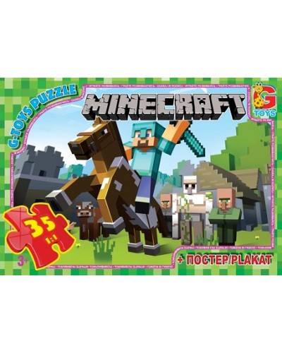 Пазли «Minecraft» на 35 елементів, ТМ G-Toys