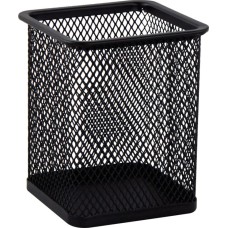 Підставка для ручок квадратна 80х80х95 мм металева чорна, ТМ Buromax