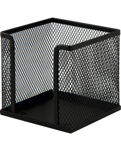 Бокс для паперу 100х100х100 мм металевий чорний, ТМ Buromax