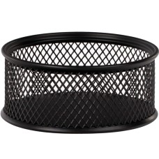 Підставка для скріпок 80х80х40 мм металева чорна, ТМ Buromax