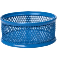 Підставка для скріпок 80х80х40мм, металева, синя, ТМ Buromax