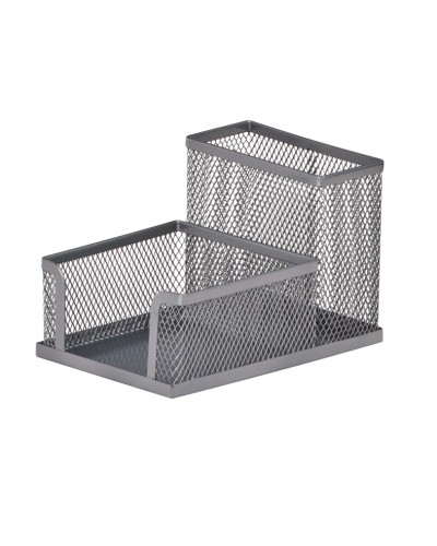 Органайзер настільний металевий 100х150х90 мм, срібний, ТМ Buromax