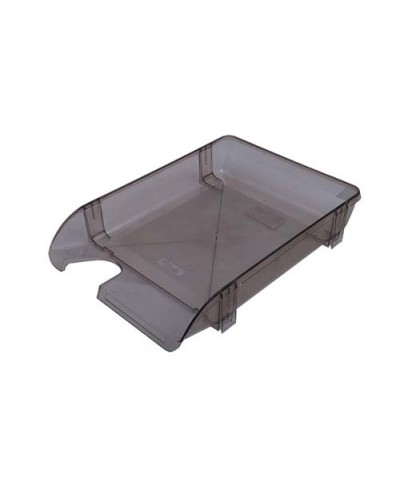 Лоток горизонтальний 360х260х65 мм пластиковий, димчатий, Арніка