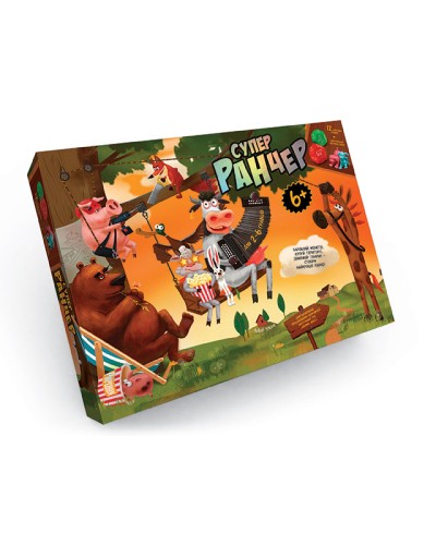 Гра настільна «Супер Ранчер» розважальна, у коробці 39х29х5 см, ТМ Данко Тойс