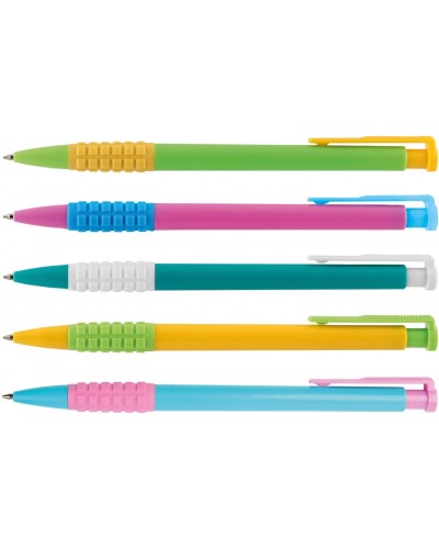 Ручка «Mercury» кулькова автоматична синя 0,5 мм, в асортименті, ТМ Economix