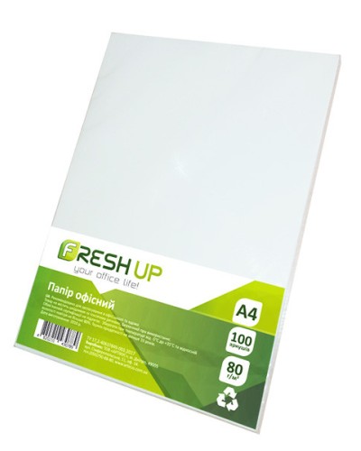 Папір А4 80 г/м2 100 аркушів, ТМ Fresh Up