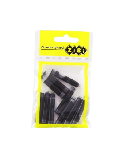 Набір капсул з чорнилами, чорний, у блістері, 10 шт, ТМ Zibi