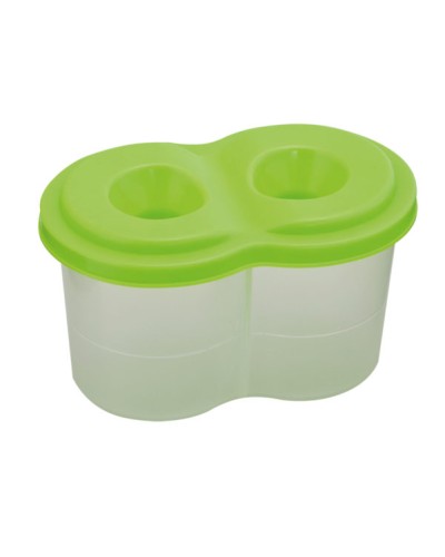 Склянка-непроливайка подвійна салатова, ТМ Zibi