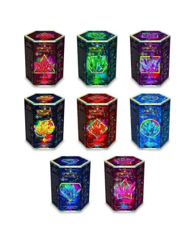 Набір для проведення дослідів «GROWING CRYSTAL», в асортименті, у банці 11х14х10 см, ТМ Данко Тойс