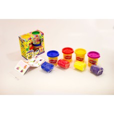 Тісто для ліплення «Master Do» 4 банки по 50 г, у коробці 11х5,5х11 см, ТМ Данко Тойс