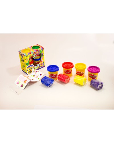 Тісто для ліплення «Master Do» 4 банки по 50 г, у коробці 11х5,5х11 см, ТМ Данко Тойс