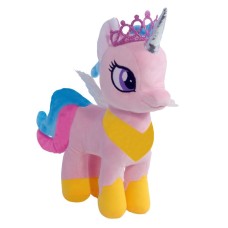 М`яка іграшка «Коник 003/7» 33х11х36 см рожевий, ПП Копиця